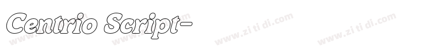 Centrio Script字体转换